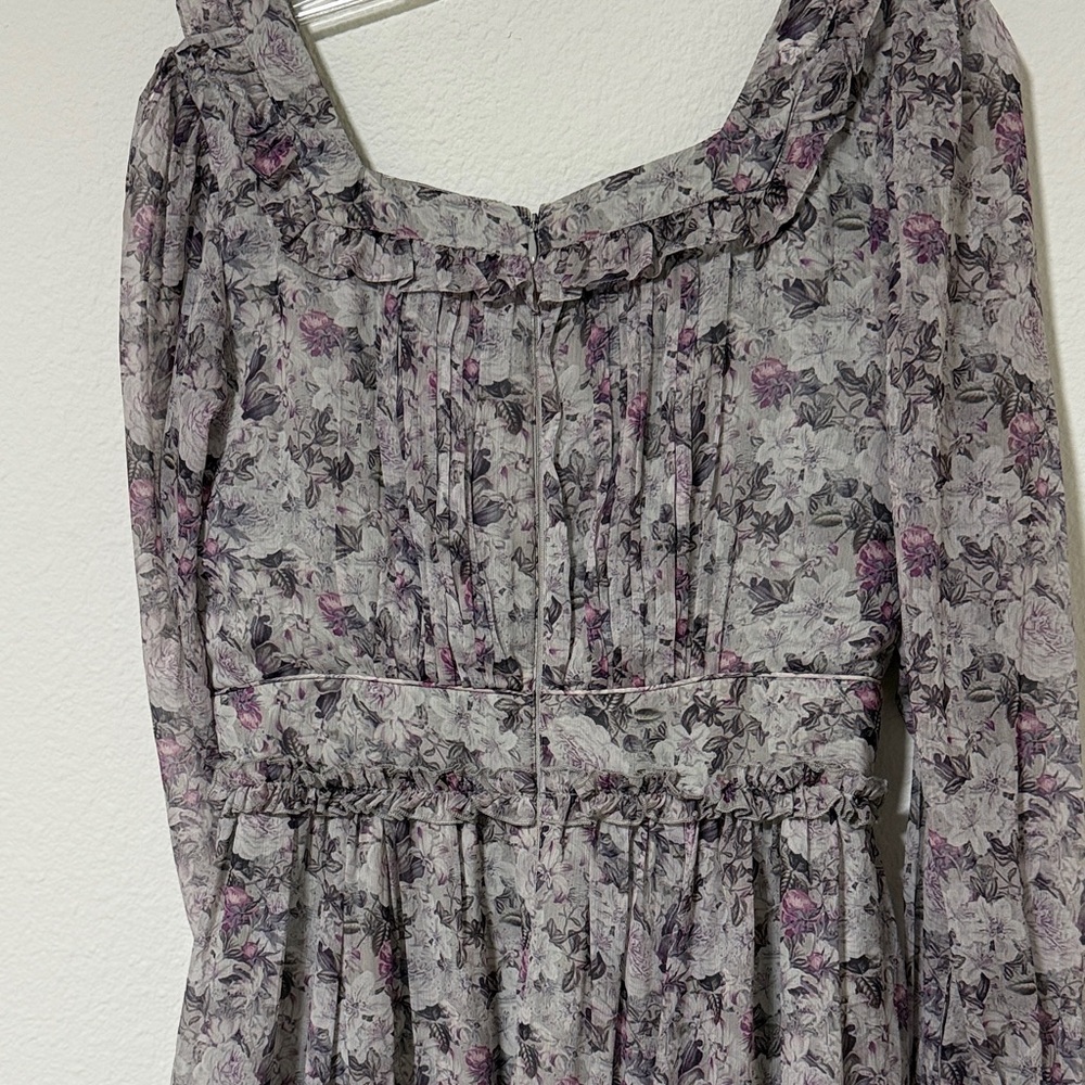 Ivy City Co Lavender Floral Long Sleeve Maxi Dress - Picture 6 of 6